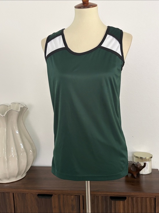 Gtm Sportswear Tops - NWOT Women's Athletic Tank Top in Dark Green with White Accents